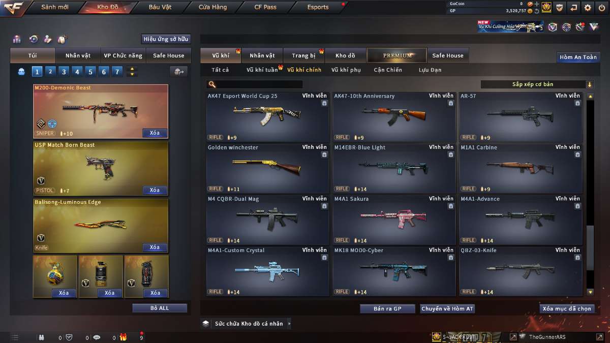 shop acc cf uy tin gia re